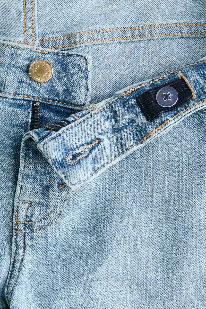 H&M MAMA Wide Low Waist Ankle Jeans